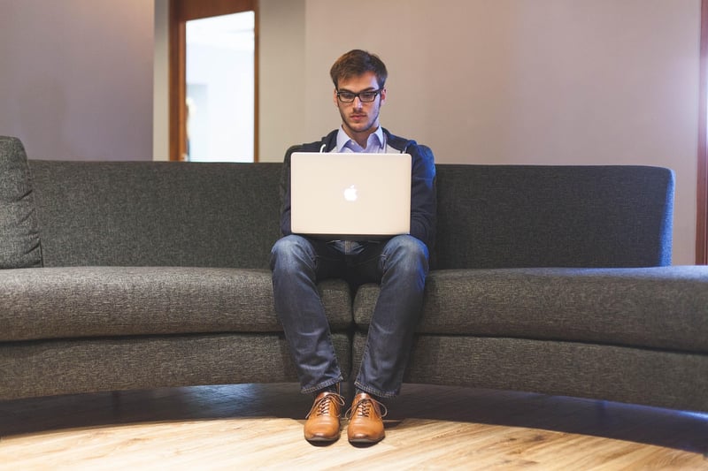 Businessman with Laptop